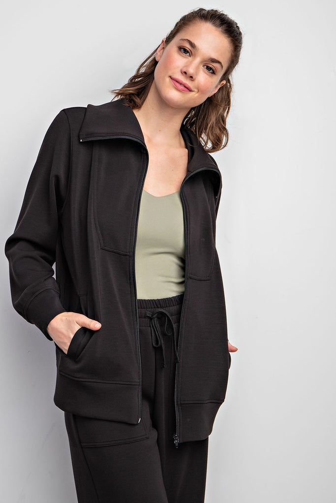 Modal Poly Full Zip Jacket