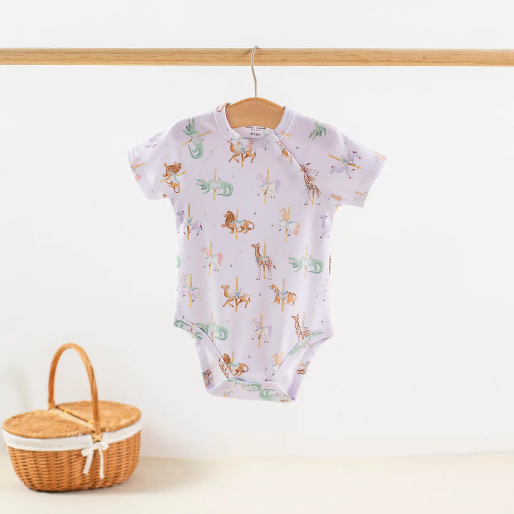 Round & Round We Go Baby Onesie