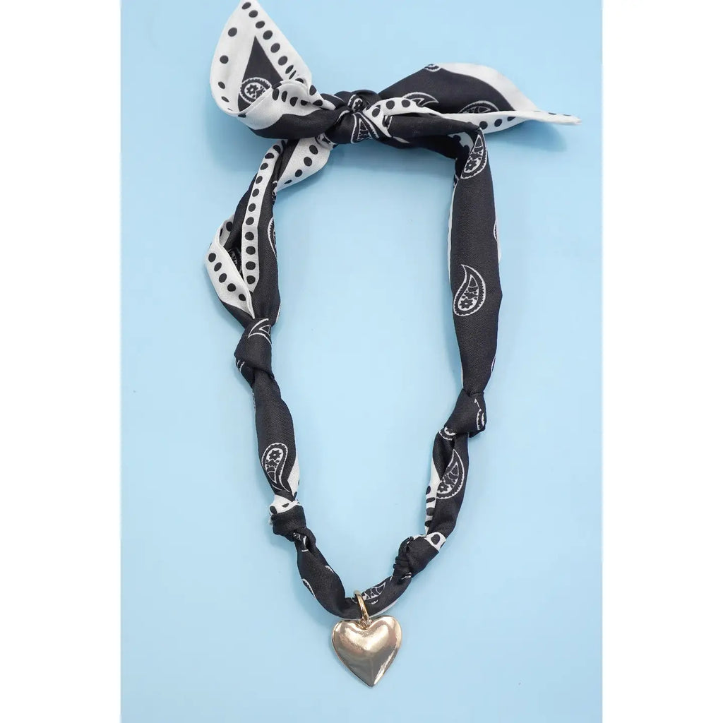 Handcrafted Scarf Interchangeable Charm Necklace