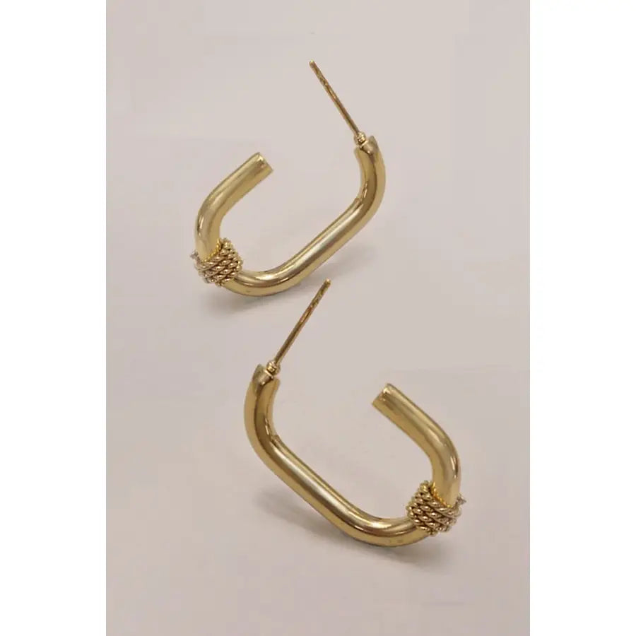 18K Stainless Steel Waterproof Tarnish Free U Hoops