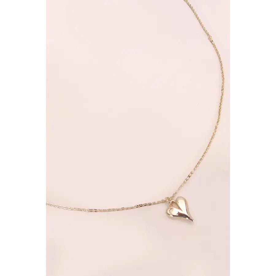 Petite Delicate Gold Heart Necklace