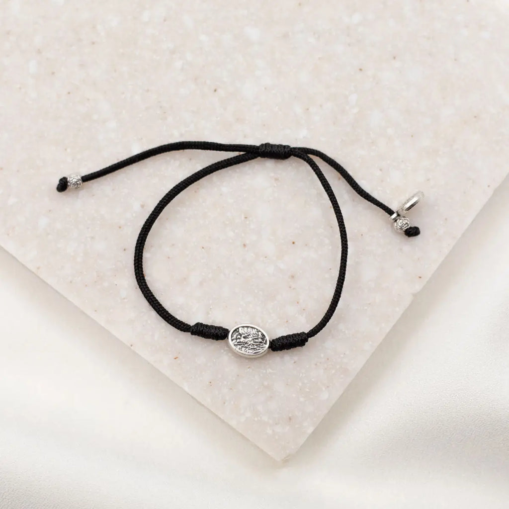 Protection Archangel Michael Bracelet-Black/Silver
