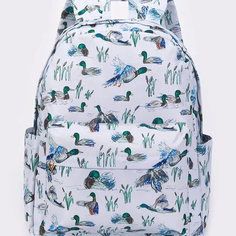 Kids Backpack with Duck Print
