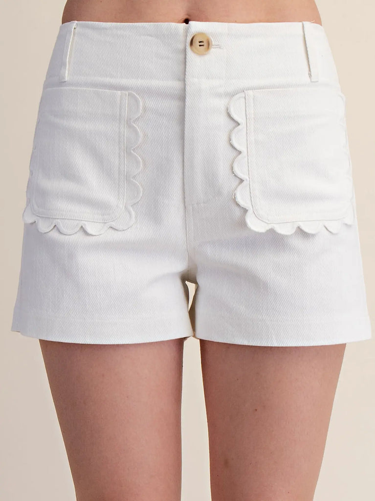 Colette Scallop Detail Pocket Shorts