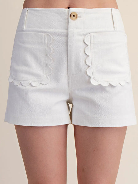 Colette Scallop Detail Pocket Shorts