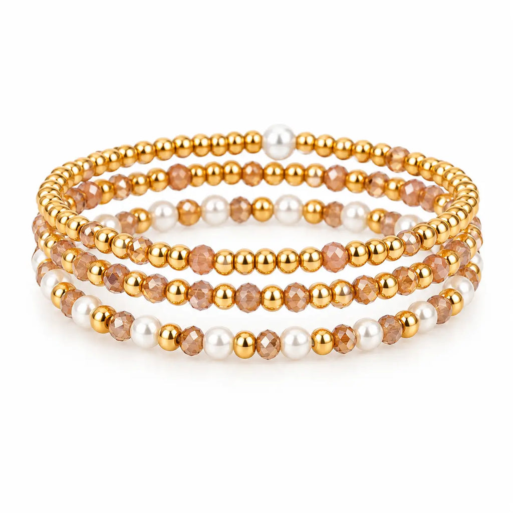Luxe Layered Beaded Bracelet Set