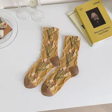 Vintage Flowers Breathable Socks