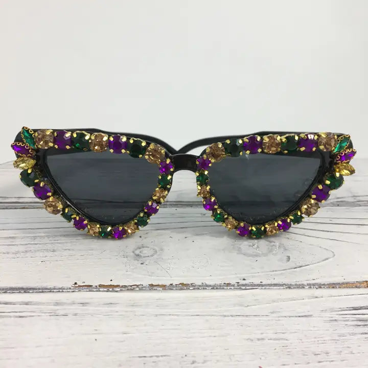 Mardi Gras Cat Eye Sunglasses