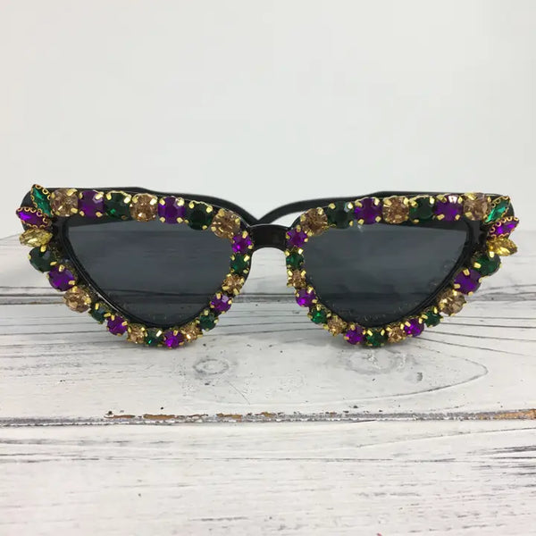Mardi Gras Cat Eye Sunglasses