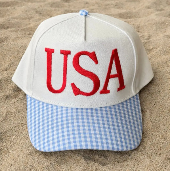 USA Gingham Hat