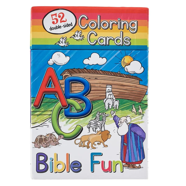 Coloring Cards Boxed 52 Abc Bible Fun For Kids