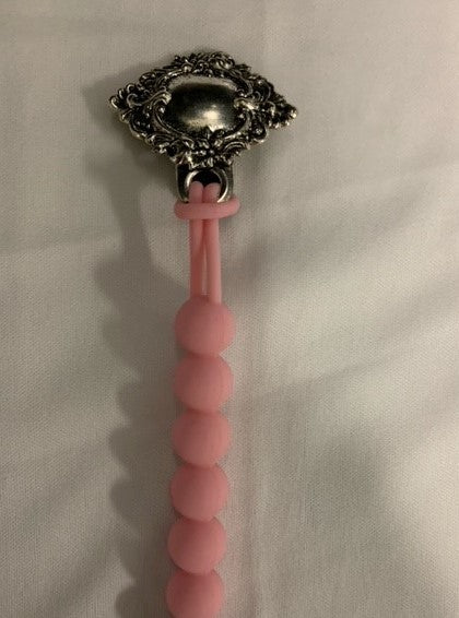 Baby Pacifier With Flower Clip