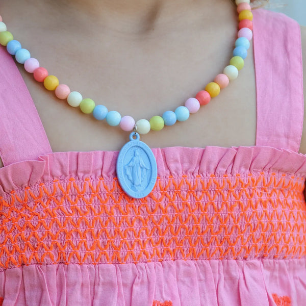Miraculous Medal Plastic Children's Necklace