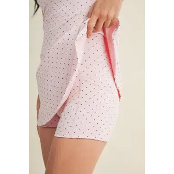 Polka Dot A-Line Mini Dress