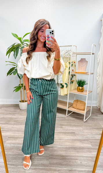 Off Shoulder Elastic Neck Cropped Top