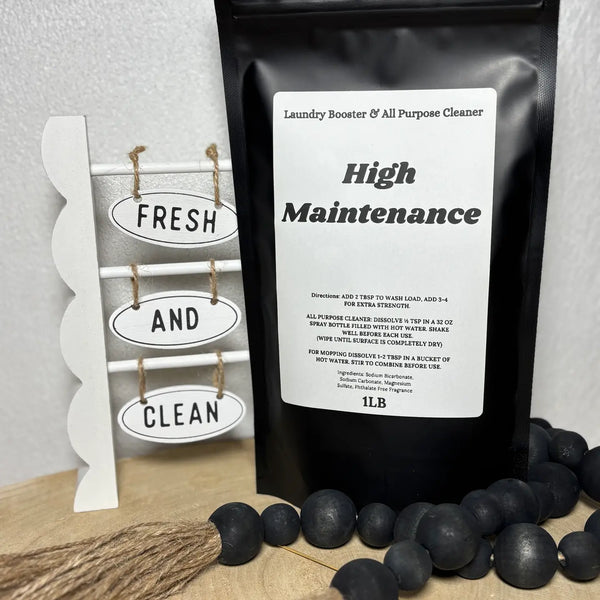 High Maintenance Laundry Powder & All Purpose Cleaner