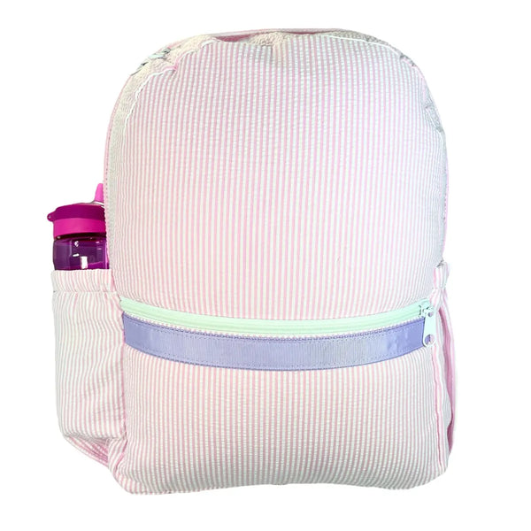 Kid'sPrincess Seersucker Medium Backpack w/ Pocket