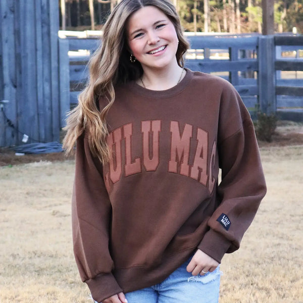 LuluMac Outline Lettering Sweatshirt