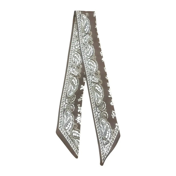 Twilly Scarf- Brown Bandana