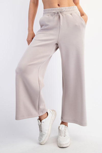 Modal Scuba Cropped Wide Pant