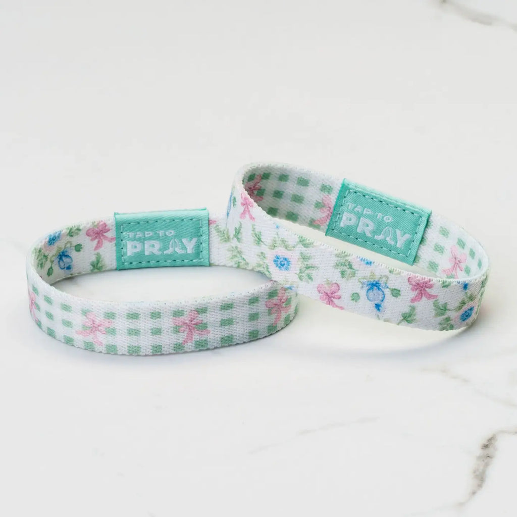 Tap To Pray Flower Basket Wristband