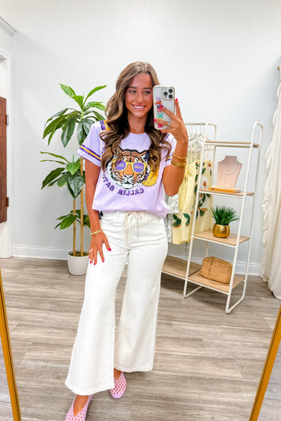 Callin Baton Rouge Sequin Tiger Tee