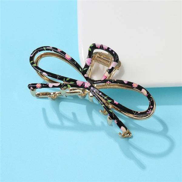 Botanical Floral Coquette Hair Claw Clips
