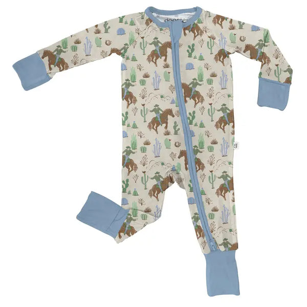 Infants LS Convertible Zip Up Pajamas