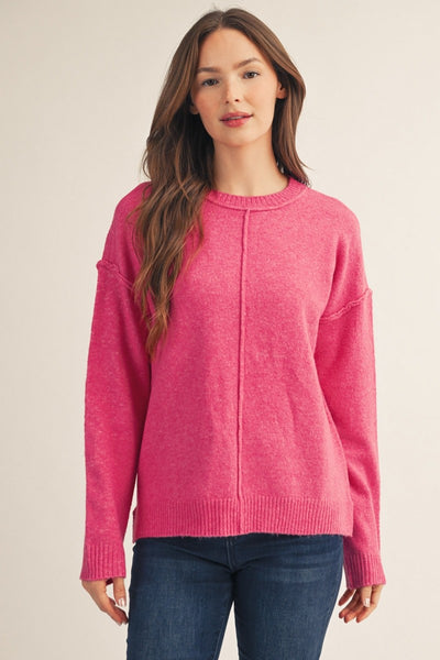 Drop Shoulder Comfy Sweater Top