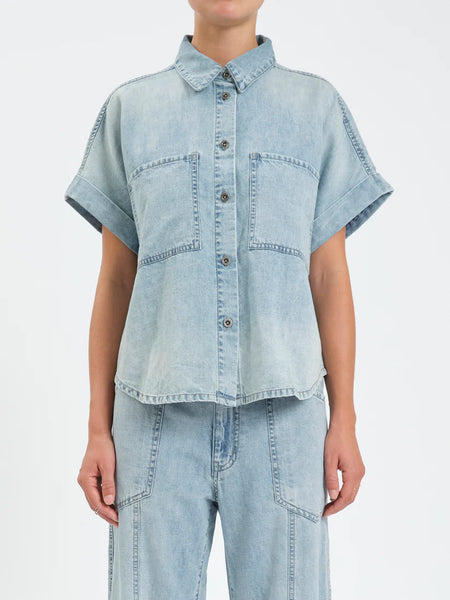 Daze Denim Button Down Shore Top