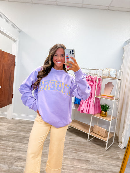 Lsu Tigers Varsity Mock Neck Sweatshirt