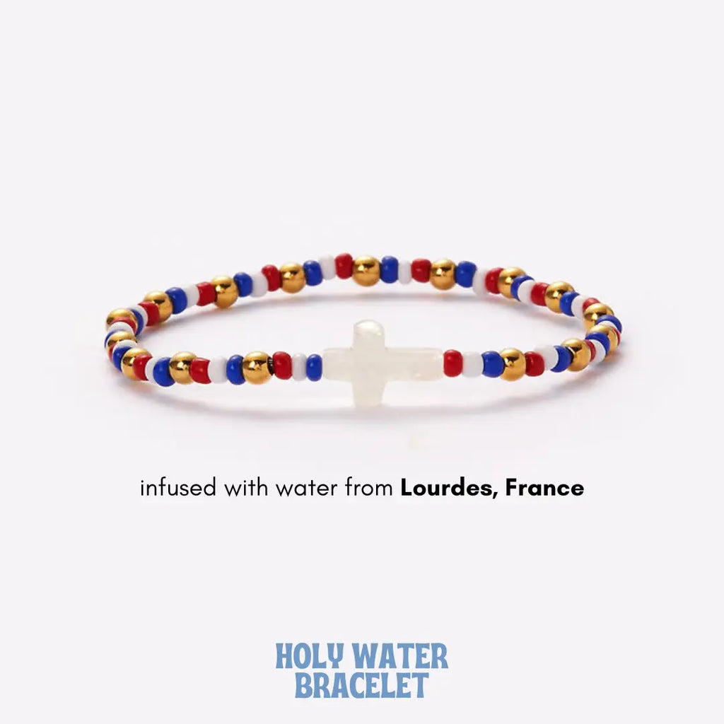 Holy Water American Grace Cross Bracelet