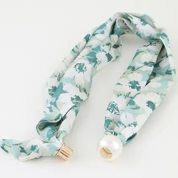 Garden Scarf Beaded Necklace-Green