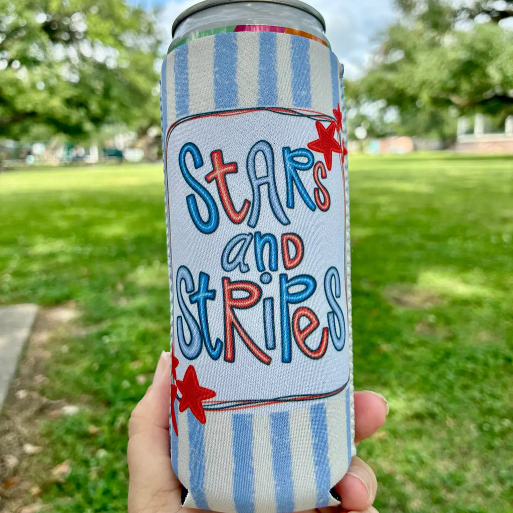 Stars and Stripes Patriotic Koozie