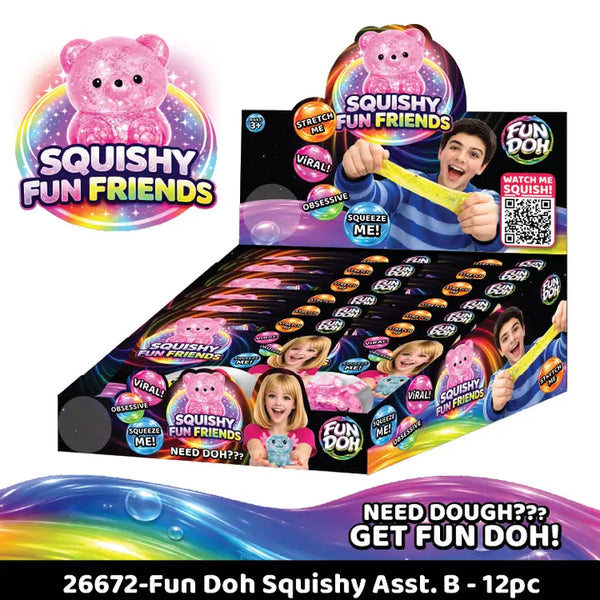 Fun Doh Squish & Squeeze Gummy Fidget Toy