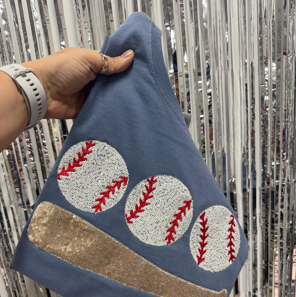 Baseball and Bat Short Sleeve Tee