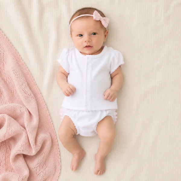 Solid Ruffle Diaper Cover Set