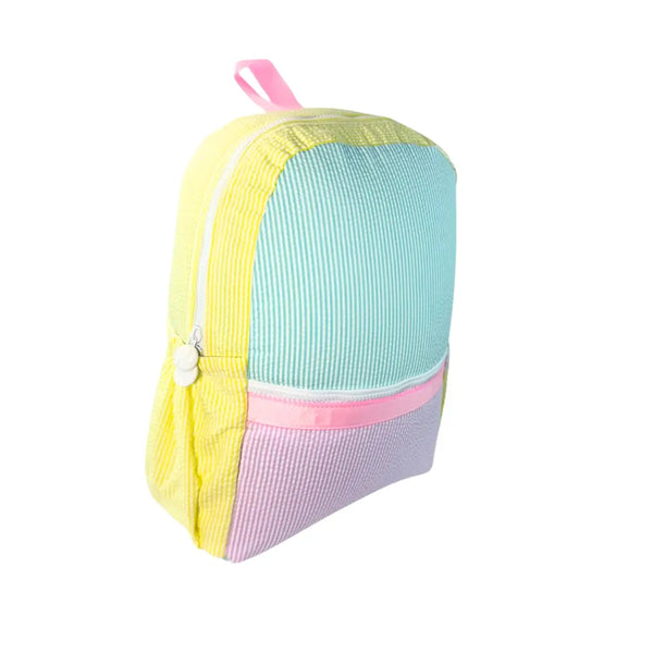 Kid's 1989 Seersucker Medium Backpack w/ Pocket