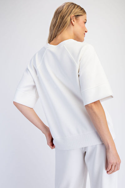 Modal Scuba Luxe Short Sleeve Top