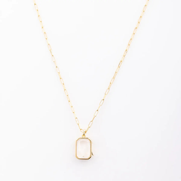 Michelle McDowell Juliette Rectangle Locket Necklace