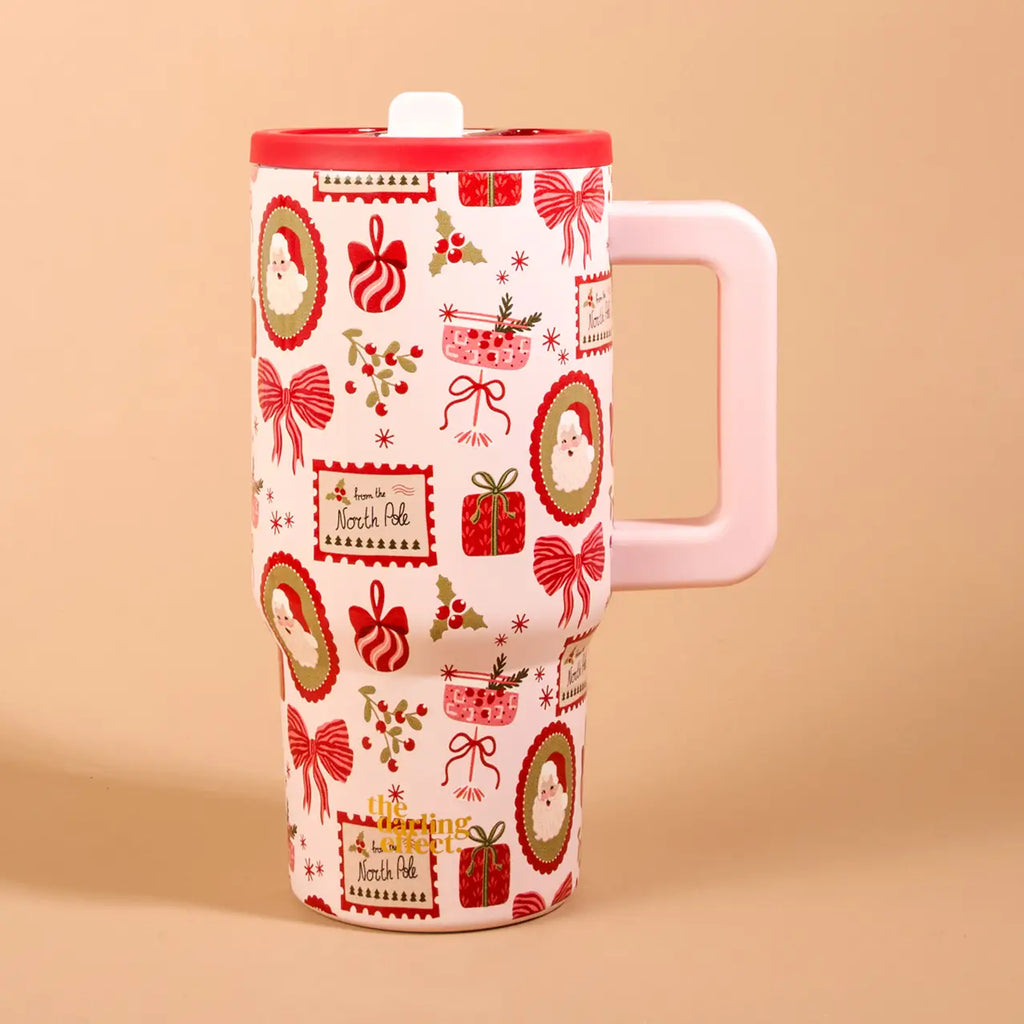 Lifestyle Flip Straw 20oz Tumbler-Mistletoe Magic