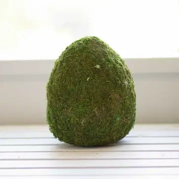 Moss Egg Decor Green 8"