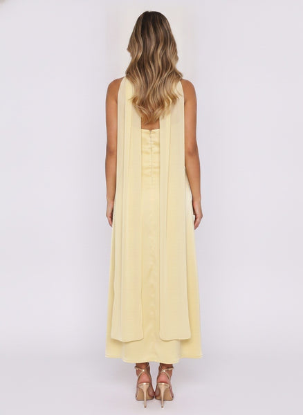 Halter Neck Backless Maxi Slip Dress