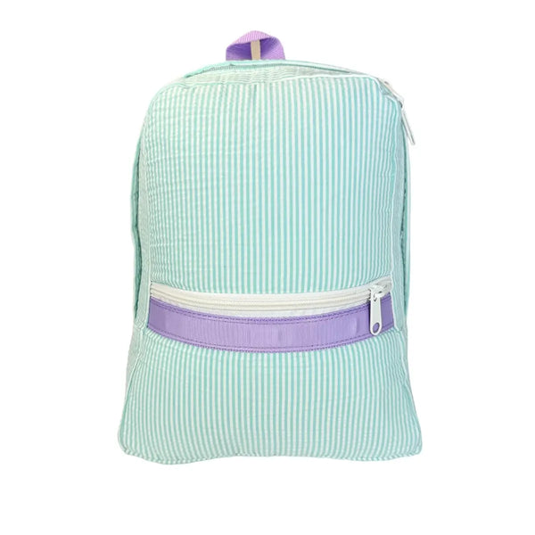 Kid's Mermaid Seersucker Small Backpack
