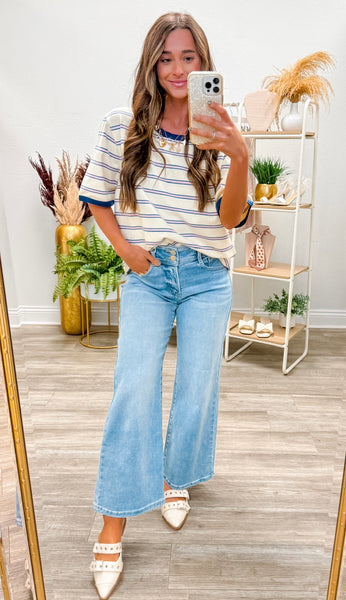 Striped Cotton Relaxed Fit Tee