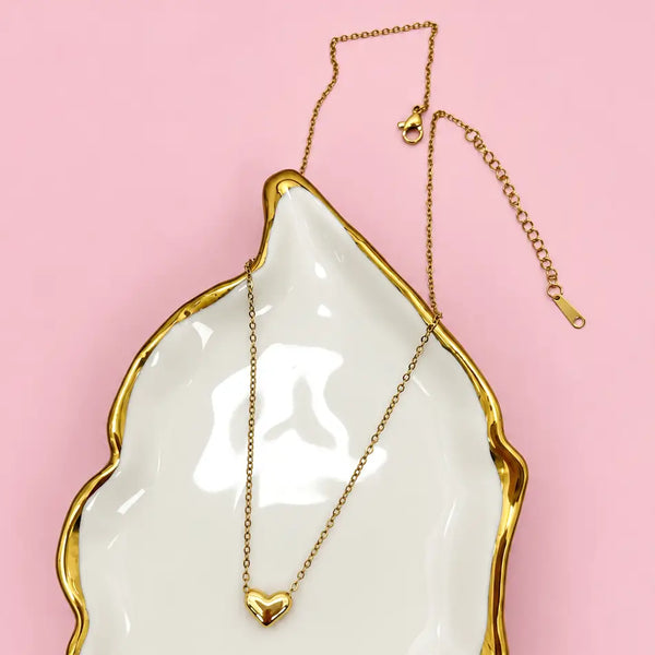 18K Stainless Steel Heart Necklace
