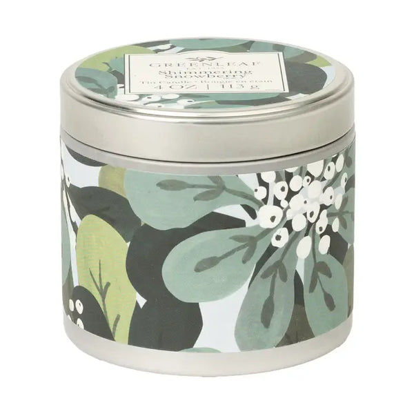 Greenleaf Tin Candle