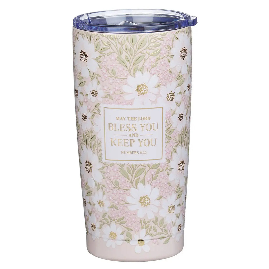 Floral the Lord Bless You and Keep You Num. 6:24 Tumbler