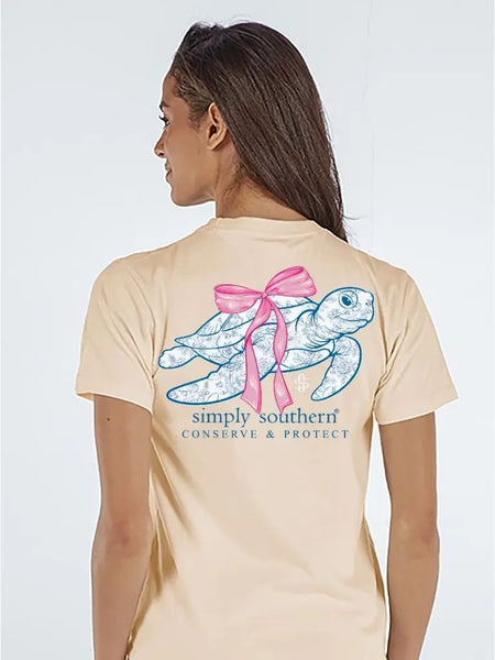 Simply Southern Kids Rose Sea Turtle Tee