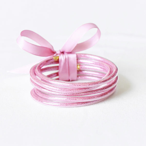 Glitter Jelly Tube Bangle Set